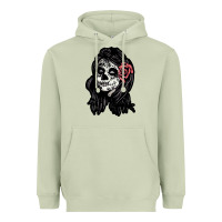 Matcha sugar skull lady Heavyweight Hoodie - artisFamous