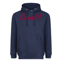 Navy Carvel (Ice Cream) Cafe Heavyweight Hoodie - artisFamous