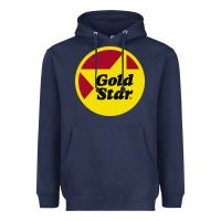 Navy Gold Star Chili Resto Heavyweight Hoodie - artisFamous