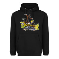 Black calvin and hobbes bill watterson Heavyweight Hoodie - artisFamous