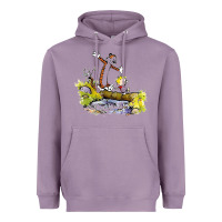Lavender calvin and hobbes bill watterson Heavyweight Hoodie - artisFamous