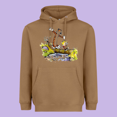 Calvin And Hobbes Bill Watterson Heavyweight Hoodie Designed By Artisfamous
