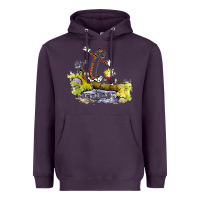Plum calvin and hobbes bill watterson Heavyweight Hoodie - artisFamous