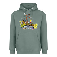 Sage calvin and hobbes bill watterson Heavyweight Hoodie - artisFamous