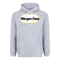 Heather Grey häagen dazs Cafe and Resto Heavyweight Hoodie - artisFamous