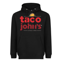 Black Taco John's Resto Heavyweight Hoodie - artisFamous