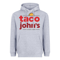 Heather Grey Taco John's Resto Heavyweight Hoodie - artisFamous