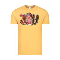 Vintage Mustard joy with pig Vintage Tee - RanaPortraitStore