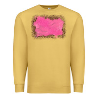 Antique Gold gemstone pink leopard background Premium Sweatshirt - JahusDesignShop