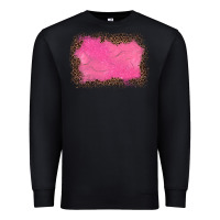 Black gemstone pink leopard background Premium Sweatshirt - JahusDesignShop