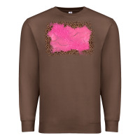 Chestnut gemstone pink leopard background Premium Sweatshirt - JahusDesignShop