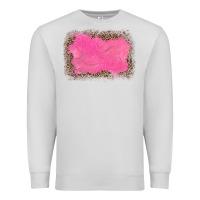 Dove Grey gemstone pink leopard background Premium Sweatshirt - JahusDesignShop