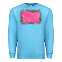 Ocean Blue gemstone pink leopard background Premium Sweatshirt - JahusDesignShop