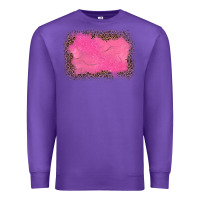Purple gemstone pink leopard background Premium Sweatshirt - JahusDesignShop