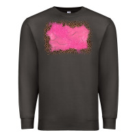Smoke gemstone pink leopard background Premium Sweatshirt - JahusDesignShop