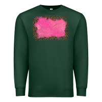 Sports Green gemstone pink leopard background Premium Sweatshirt - JahusDesignShop