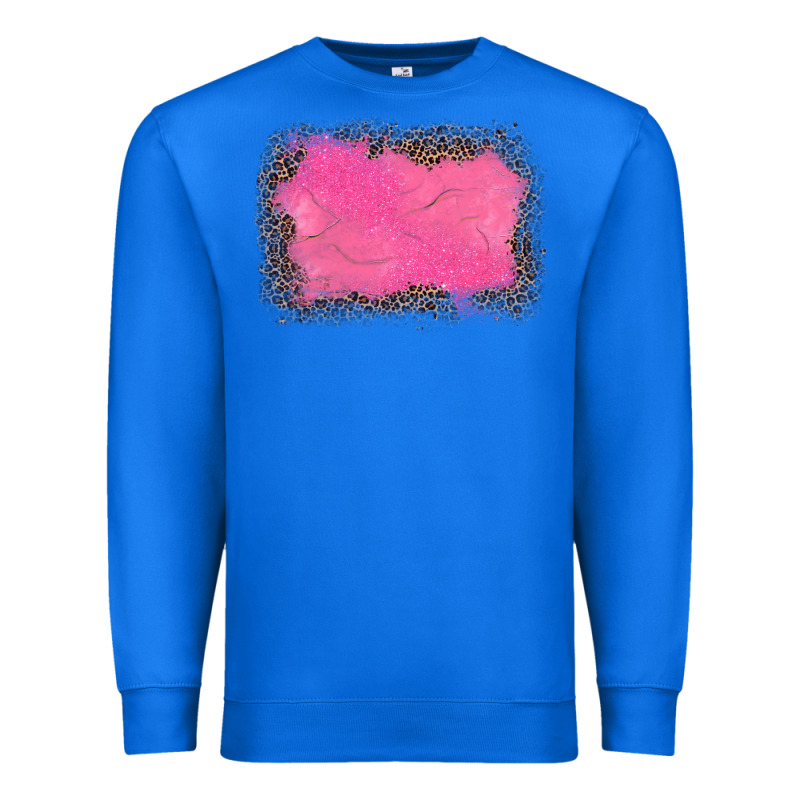 Gemstone Pink Leopard Background Premium Sweatshirt by JahusDesignShop | Teevron