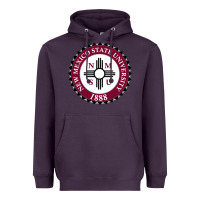 Plum nmsu seal Heavyweight Hoodie - artisFamous