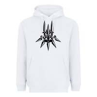White yorha white insignia Heavyweight Hoodie - artisFamous