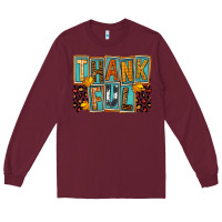 Burgundy thankful Long Sleeve Tee - FaDigitalArtStudio
