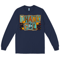 Navy thankful Long Sleeve Tee - FaDigitalArtStudio