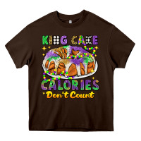 Chocolate Brown king cake calories dont count mardi gras Heavy Core Tee - CowGirlArtShop