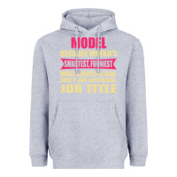 Heather Grey model funniest isn't a jobtitle Heavyweight Hoodie - artisFamous