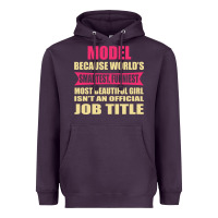 Plum model funniest isn't a jobtitle Heavyweight Hoodie - artisFamous