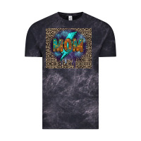 Cloud Black Leopard mom Vintage Tee - FaDigitalArtStudio