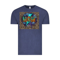 Vintage Denim Leopard mom Vintage Tee - FaDigitalArtStudio