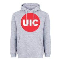 Heather Grey university of illinois at chicago circle Heavyweight Hoodie - artisFamous