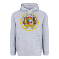 Heather Grey university of central missouri Heavyweight Hoodie - artisFamous