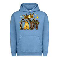 Pigment Pebble Blue birthday lady Urban Hoodie - RanaPortraitStore