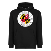 Black university of maryland Heavyweight Hoodie - artisFamous