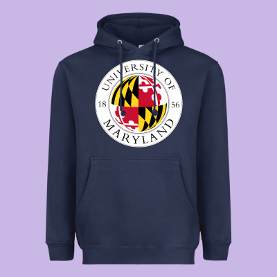 University Of Maryland Heavyweight Hoodie Designed By Artisfamous