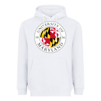 White university of maryland Heavyweight Hoodie - artisFamous