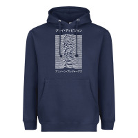 Navy joy division pleasures  japanese Heavyweight Hoodie - artisFamous