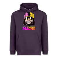 Plum randy wrestler Heavyweight Hoodie - artisFamous
