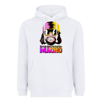 White randy wrestler Heavyweight Hoodie - artisFamous