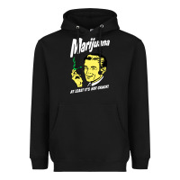 Black smoking marijuana Heavyweight Hoodie - artisFamous
