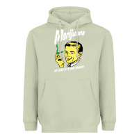 Matcha smoking marijuana Heavyweight Hoodie - artisFamous