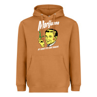 Meerkat smoking marijuana Heavyweight Hoodie - artisFamous