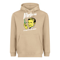 Mushroom smoking marijuana Heavyweight Hoodie - artisFamous