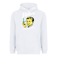 White smoking marijuana Heavyweight Hoodie - artisFamous
