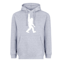 Heather Grey funny bigfoot rock and roll t shirt for sasquatch believers Heavyweight Hoodie - artisFamous
