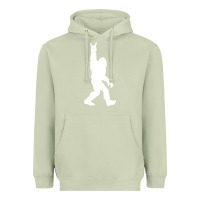 Matcha funny bigfoot rock and roll t shirt for sasquatch believers Heavyweight Hoodie - artisFamous