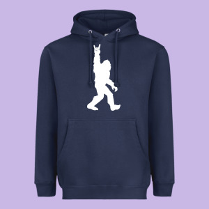 Funny Bigfoot Rock And Roll T Shirt For Sasquatch Believers Heavyweight Hoodie Designed By Artisfamous