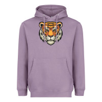 Lavender tiger vector face Heavyweight Hoodie - artisFamous