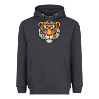 Smoke tiger vector face Heavyweight Hoodie - artisFamous