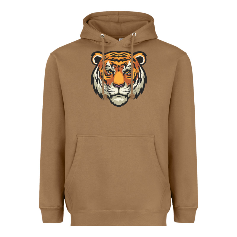 Tiger Vector Face Heavyweight Hoodie by artisFamous | Teevron